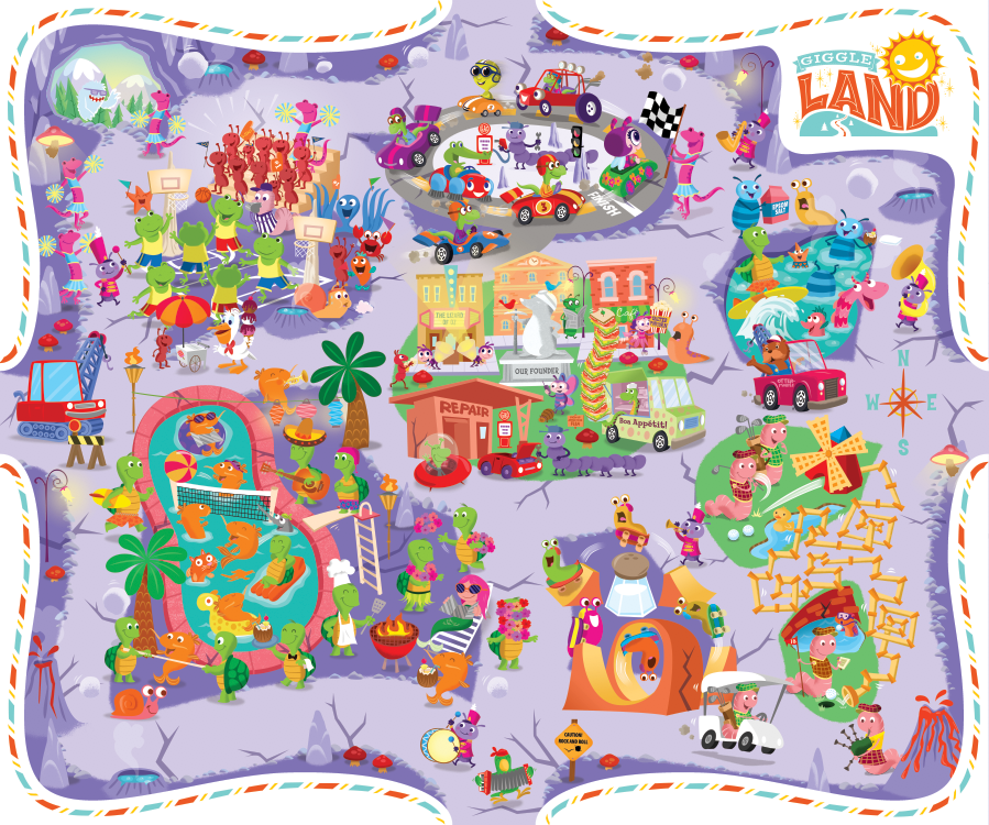 "Presley" Activity Board; Illustration and Design; © Hallmark Cards, Inc.