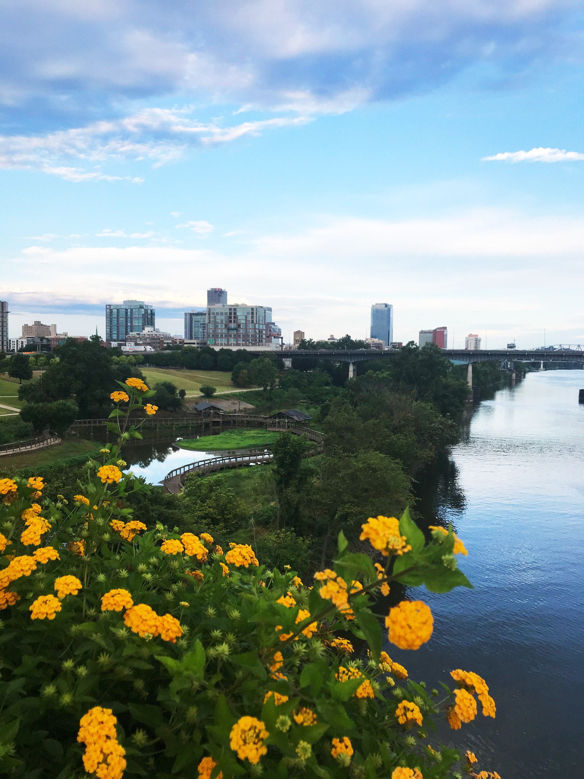 Looking over Arkansas River