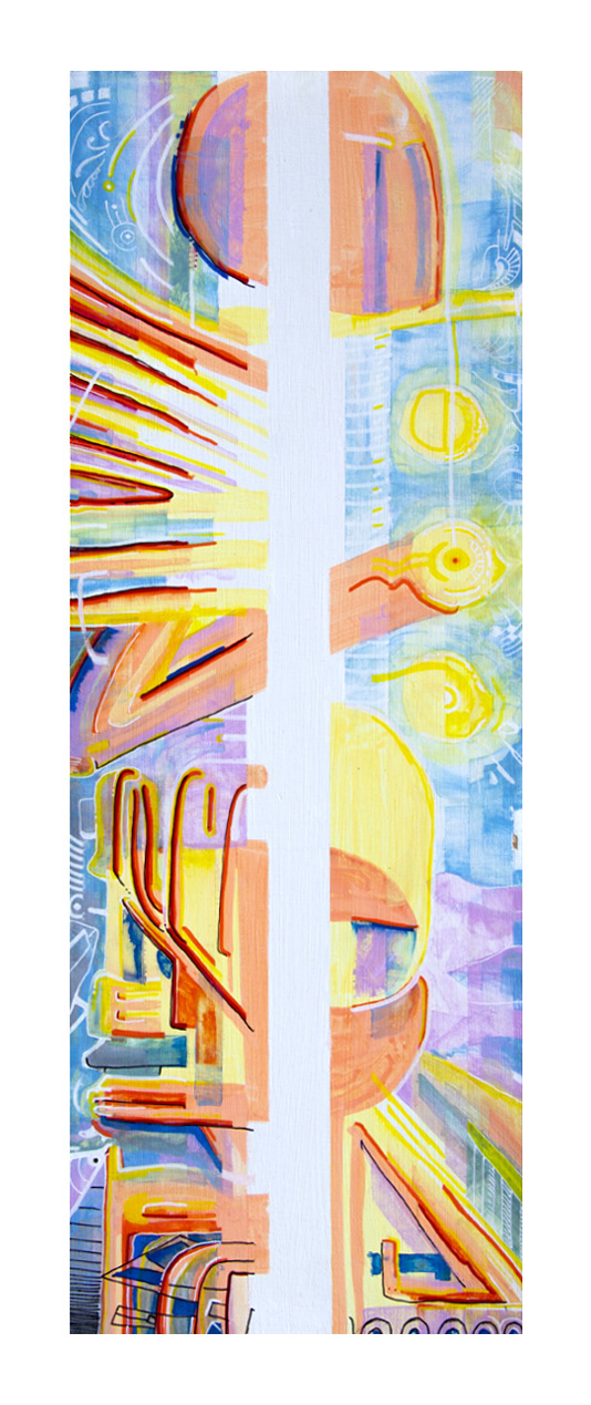 "Layers 2" Molotow markers on pressboard
