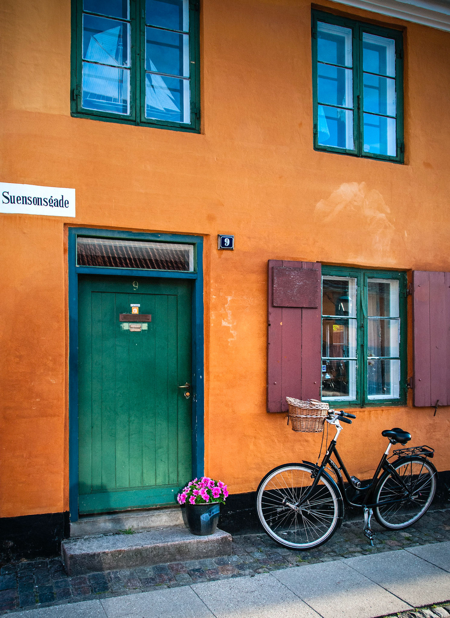 Bike at door 9 Copenhagen
