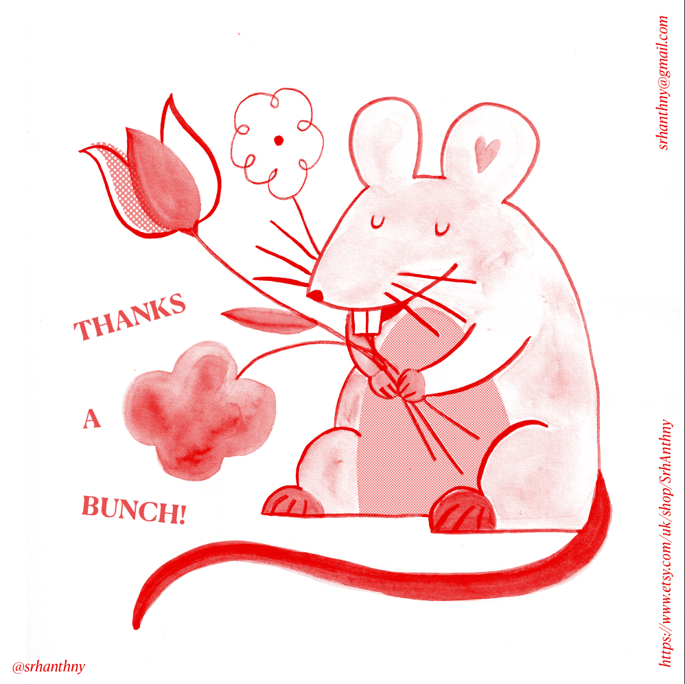 Thank you card design