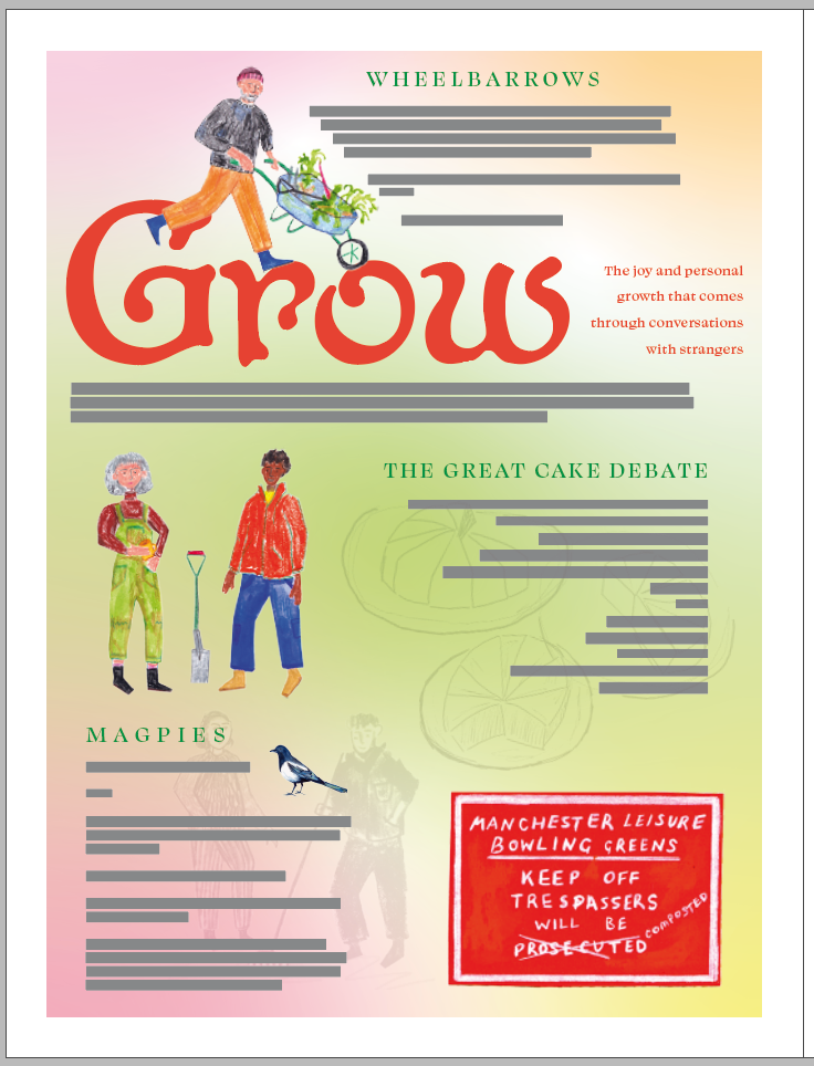 Colourful gradient = more modern and fun? Perhaps a bit distracting/not needed