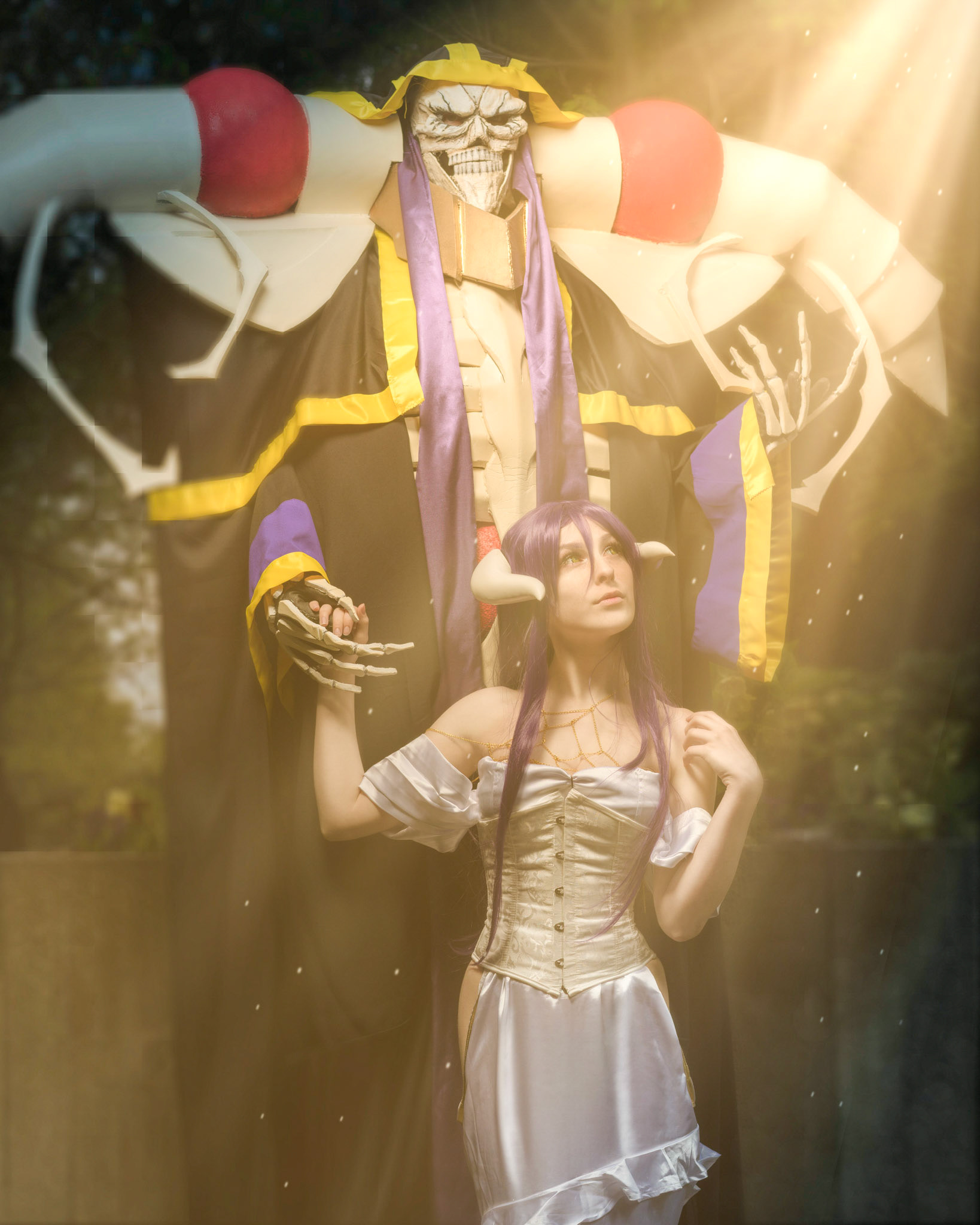 Ainz &amp; Albedo from Overlord by @awkward_dog_person and @poodwatt