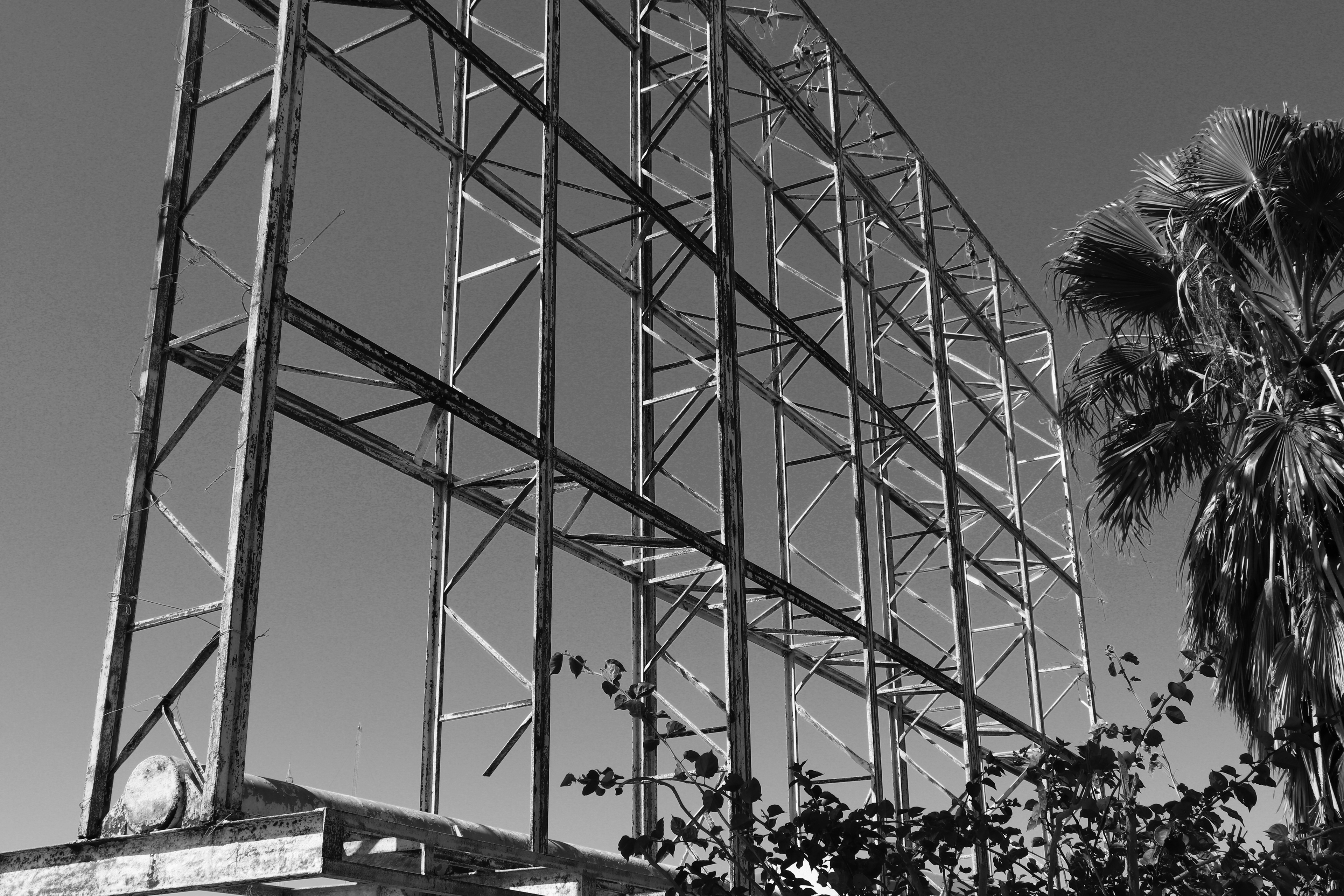 Plaza abutting asylum seeker camp. Matamoros, Mexico