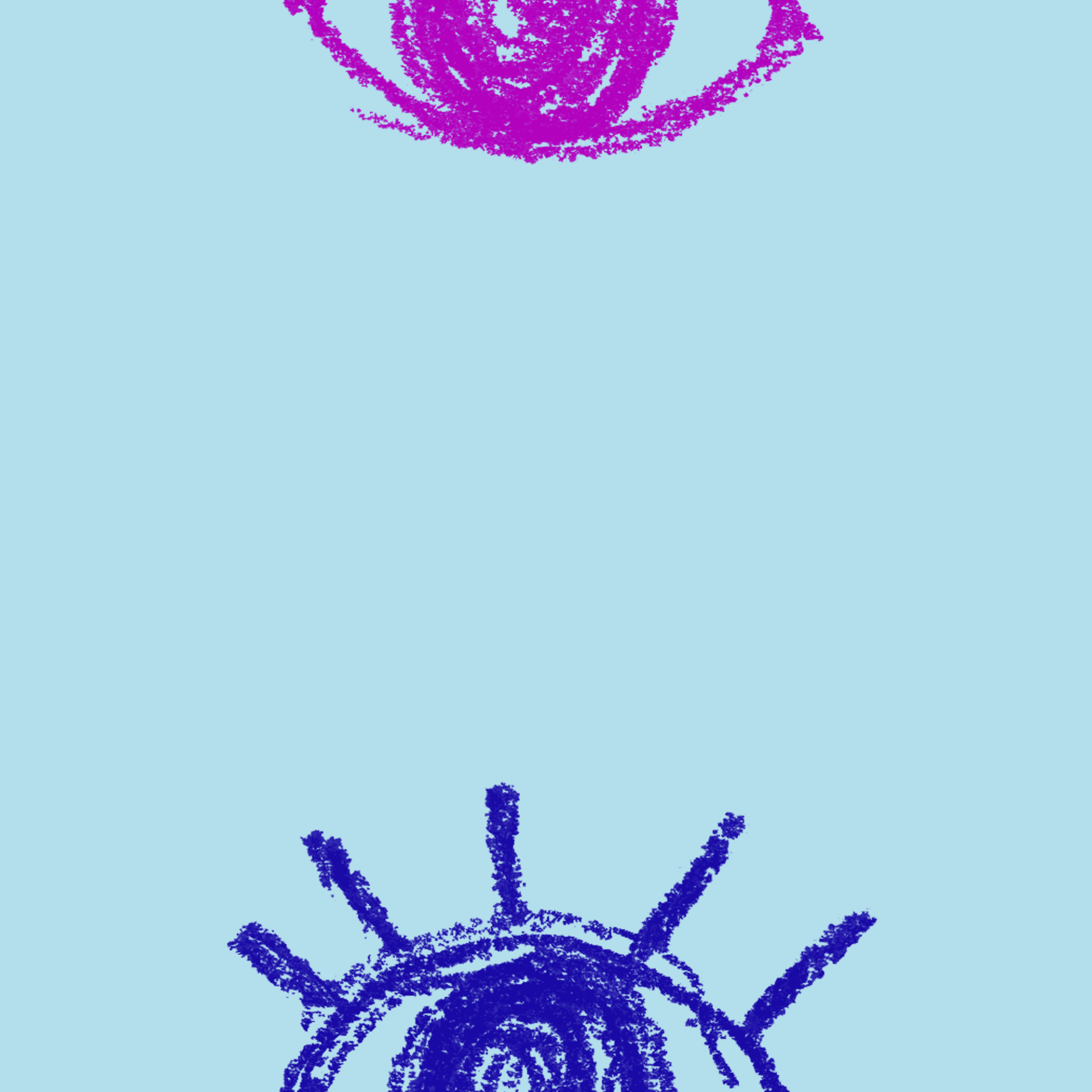 Gif of two eyes meeting in the center