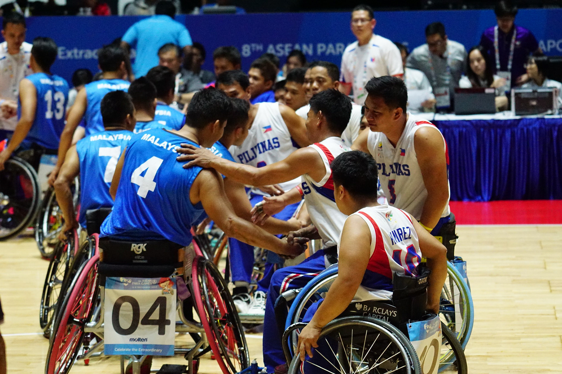 Wheelchair basket ball