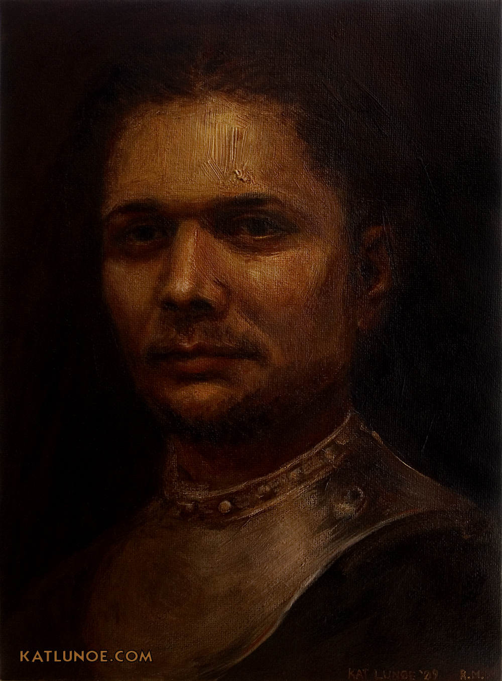 Portrait of Anton. 9" x 12" Oil on Canvas Panel.