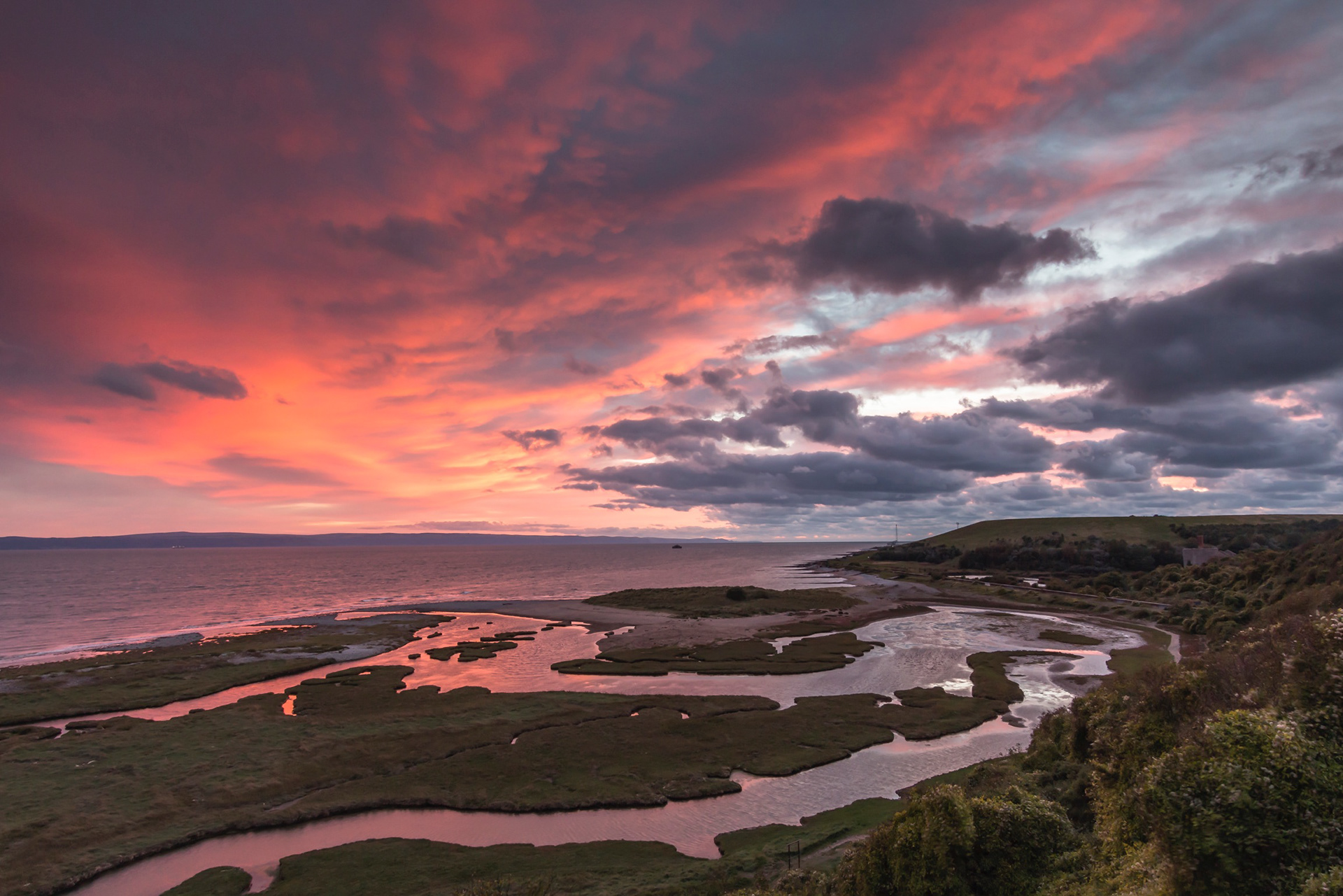 Aberthaw Salt Marsh Sunset