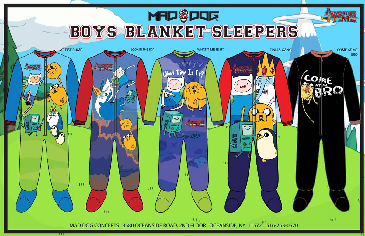 Adventure Time Blanket Sleepers