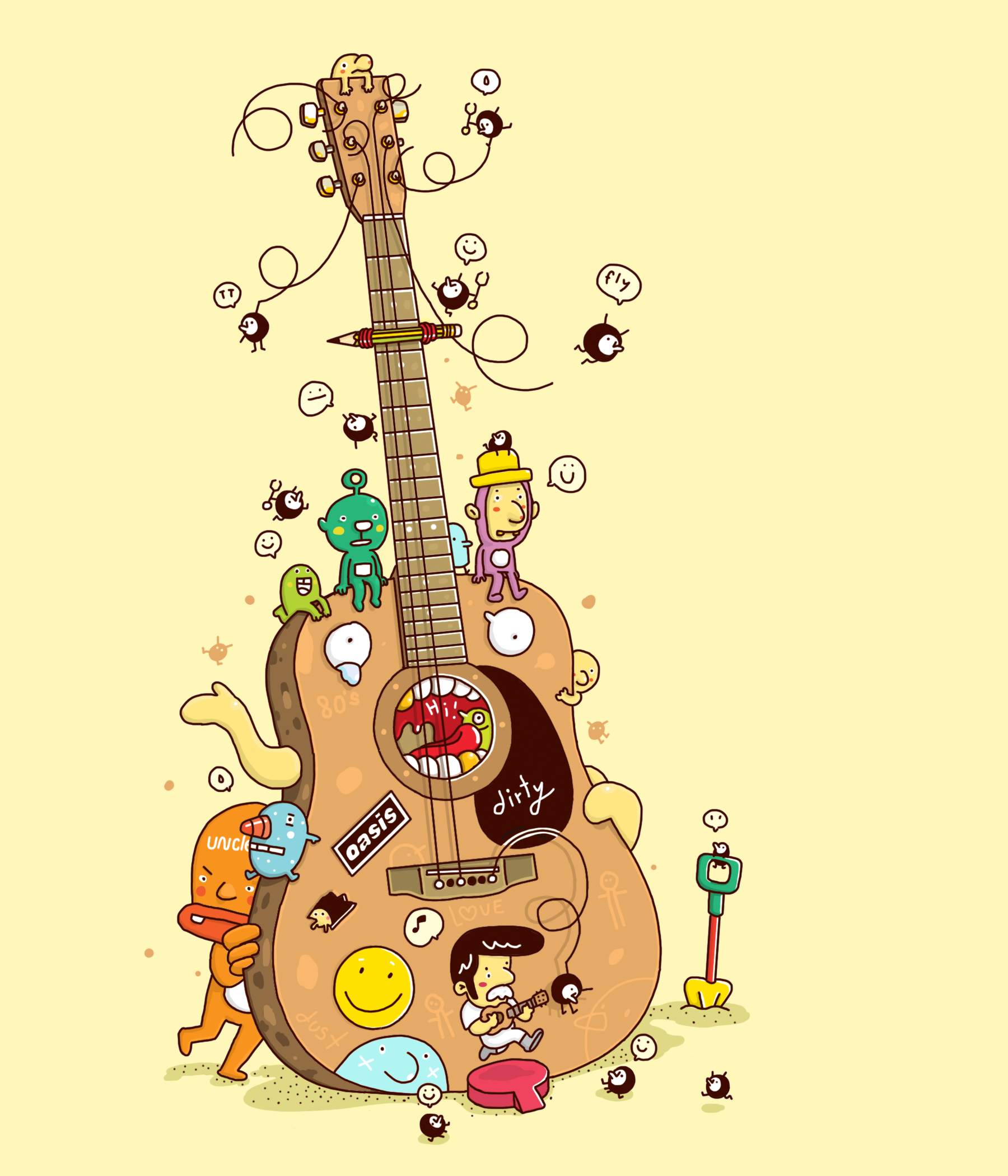 Мультяшные гитары