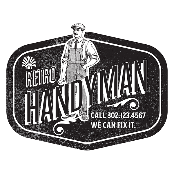 Michael Cunningham - Retro Handyman logo identity