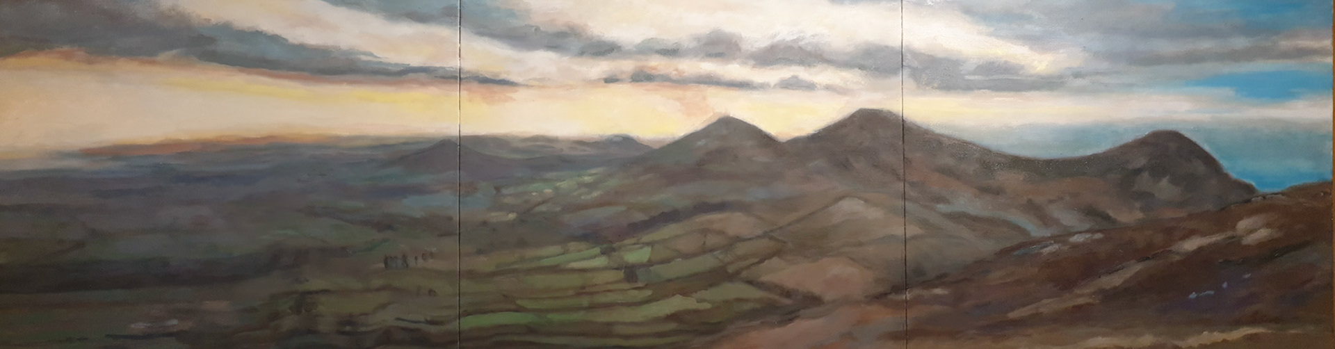 Tre'r Ceiri Hillfort oil on canvas £1860 189cm x 59cm