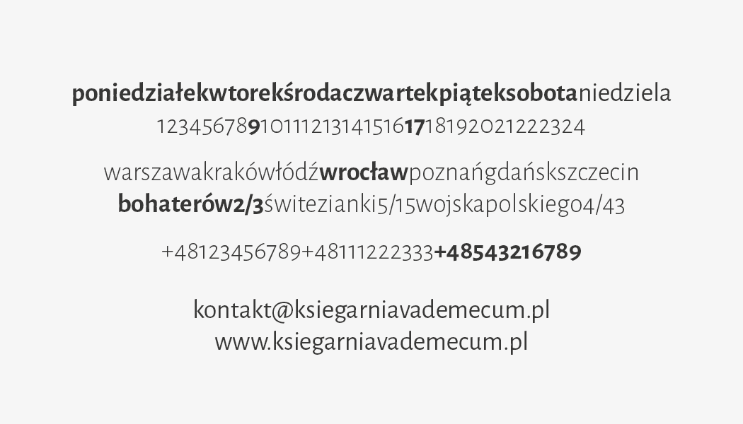 Jedrzej Cieslak Graphic Designer Vademecum Bookstore Fictitious