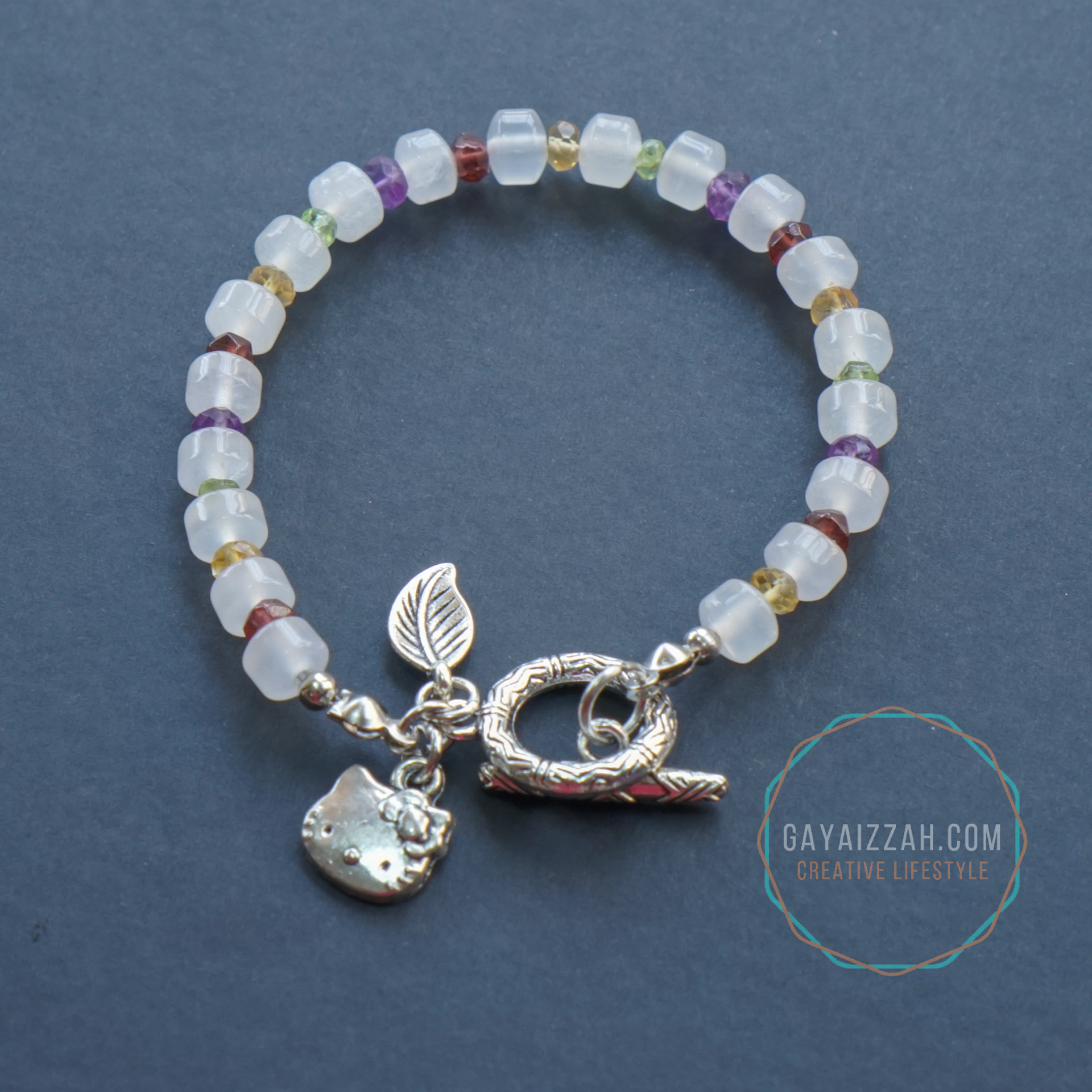 rm55: moonstone with mix gemstone