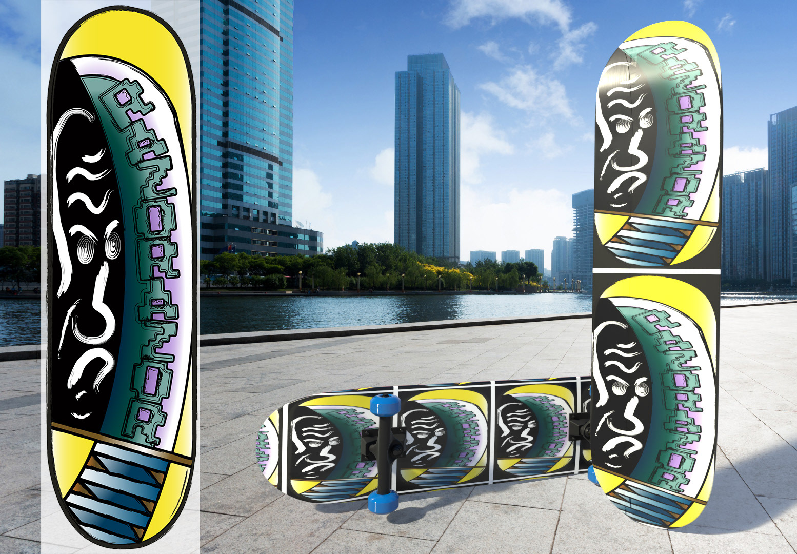 Ol' Razorazor final design with Adobe Dimension 3D rendering