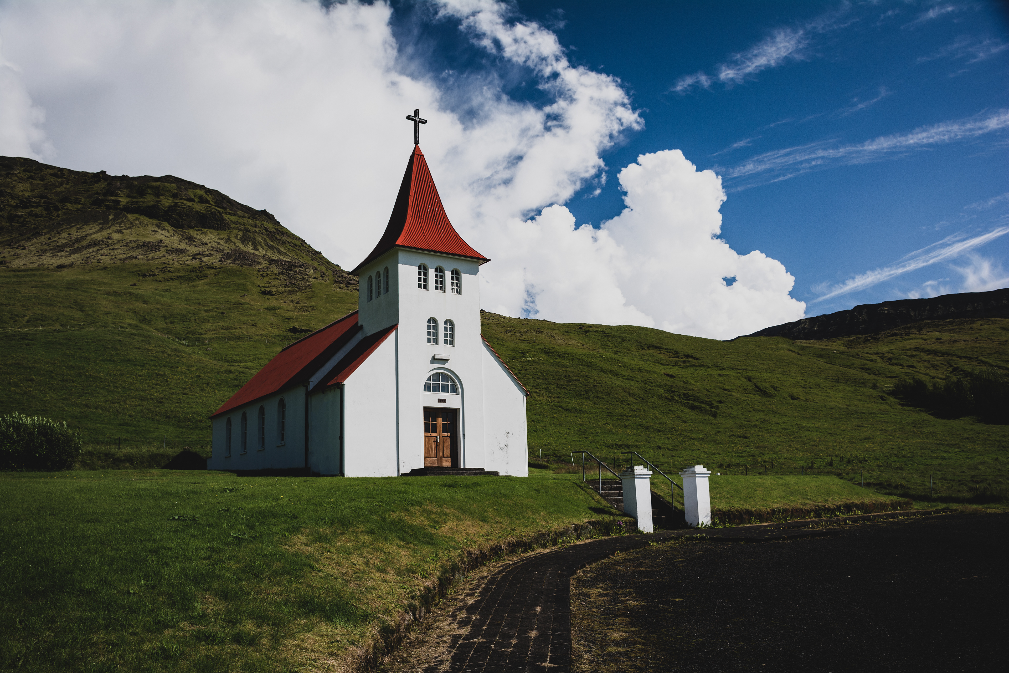 The Ásólfsskálakirkja church