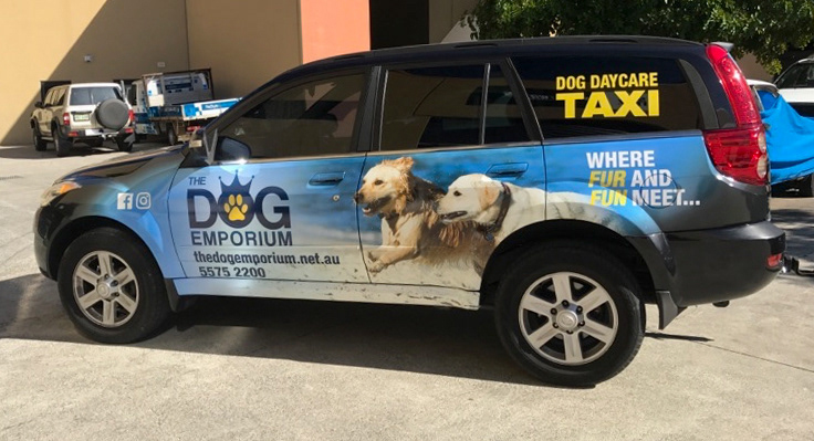 Partial wrap with vinyl print and cut graphics
