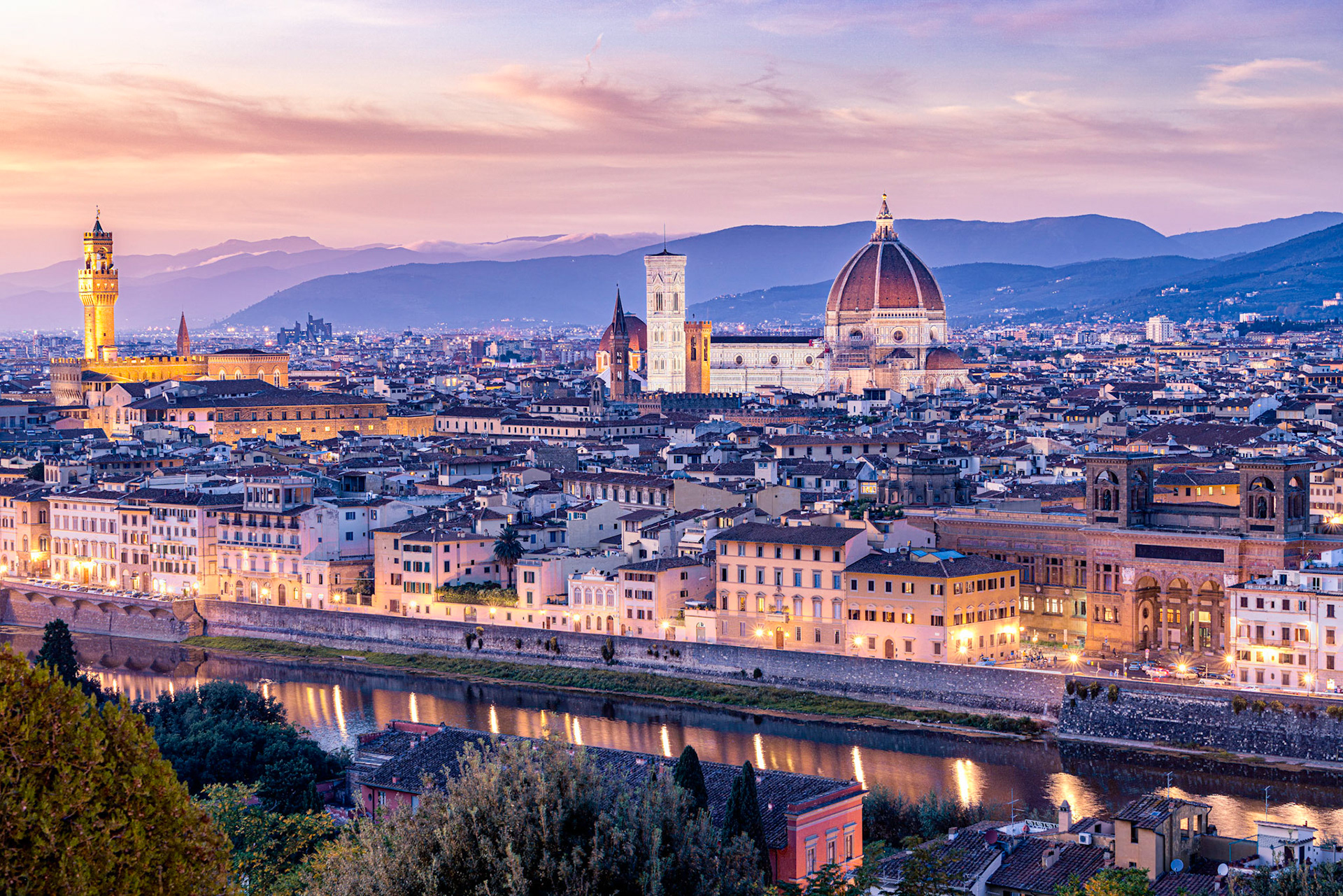Sunset over Firenze from Piazza Michelangelo