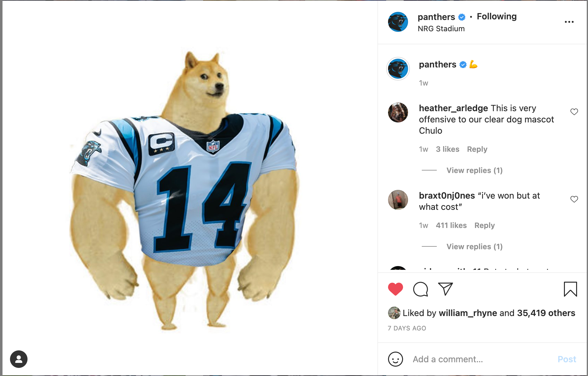 Carolina Panthers (Week 3, 2021)