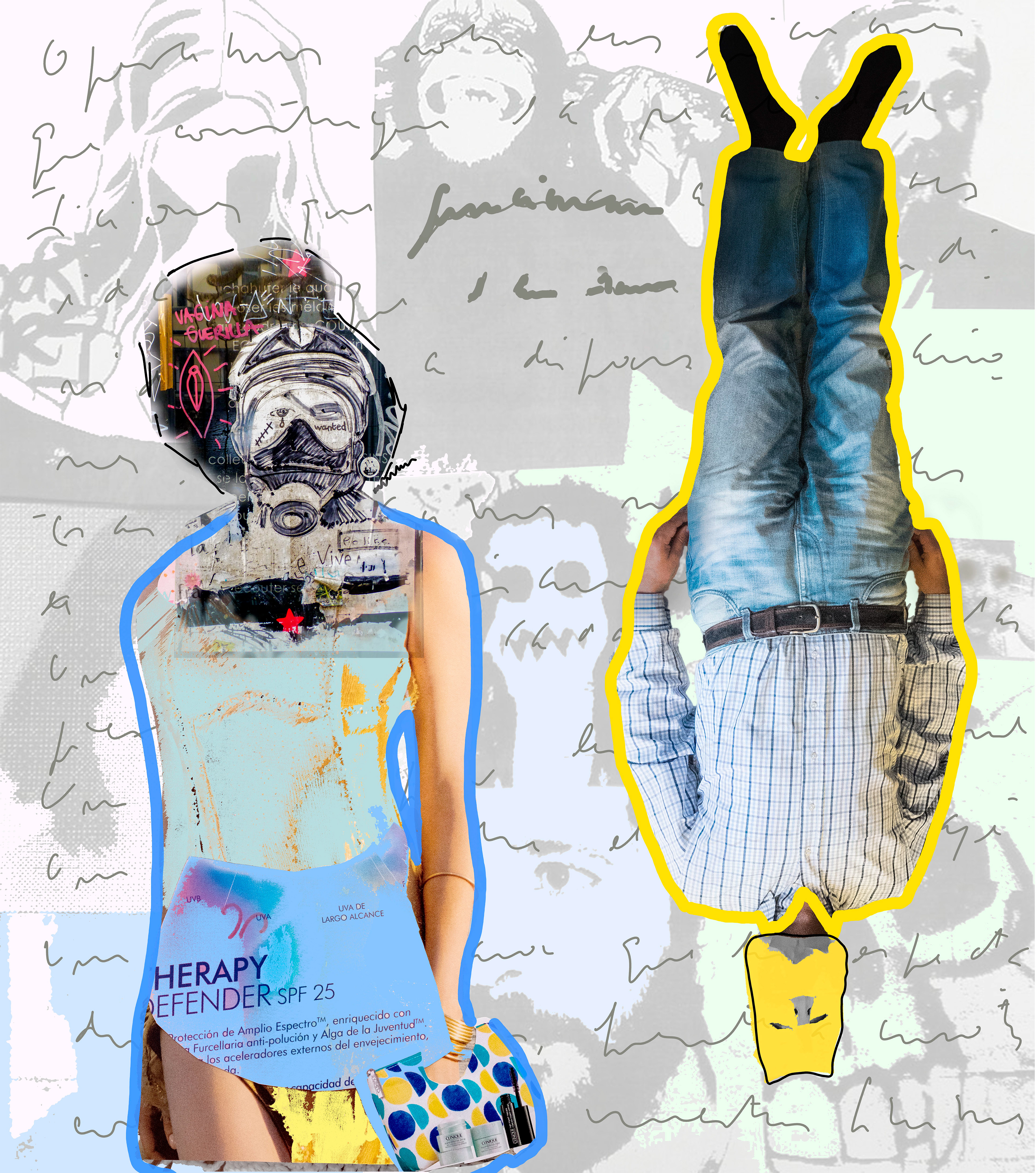 Nº 75. Título: Adán y Eva 1. Medidas: 66,5 x 76 cm. Técnica: Impresión digital. Año 2019. Tirada: 5 ejemplares.