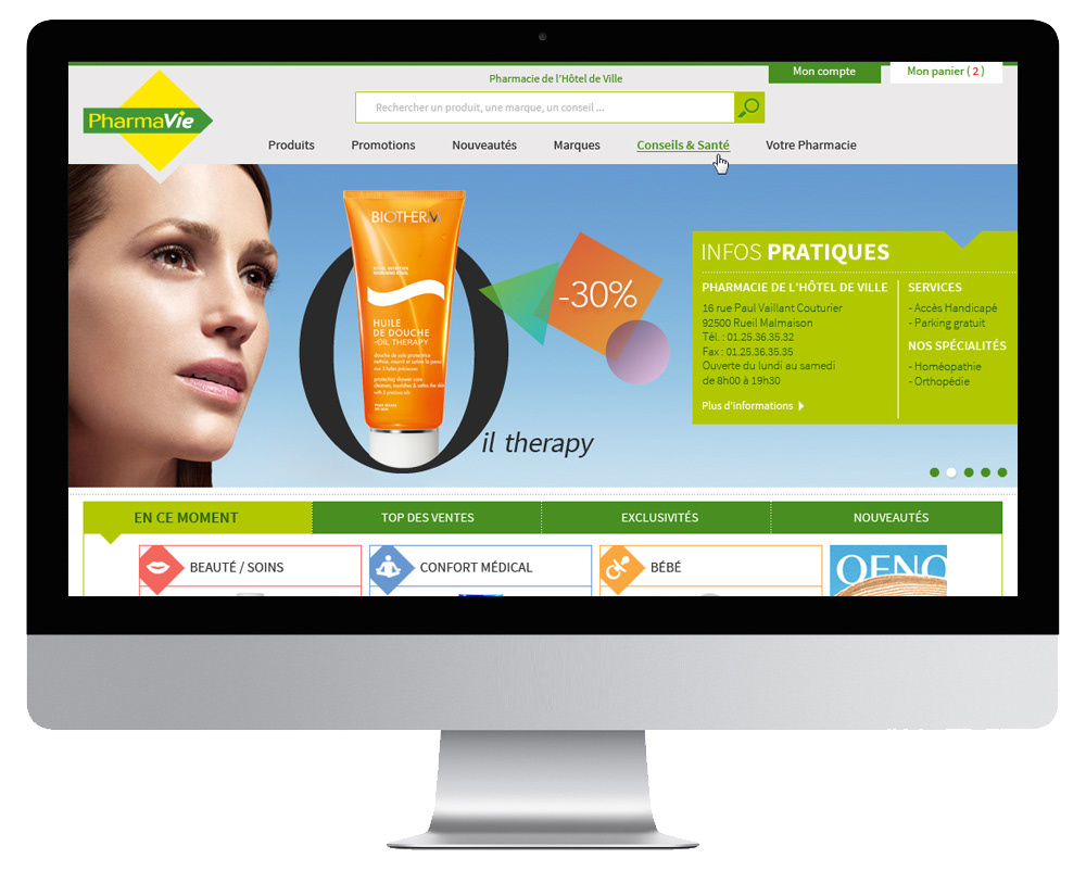 Refonte du site Plus Pharmacie