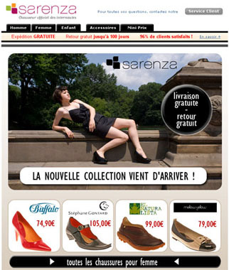 Newsletter sarenza.com