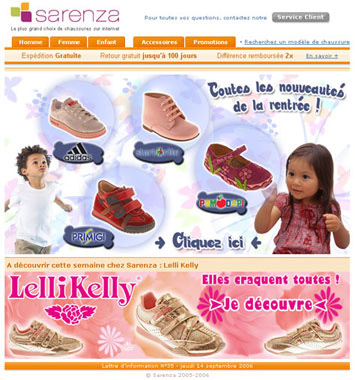 Newsletter sarenza.com