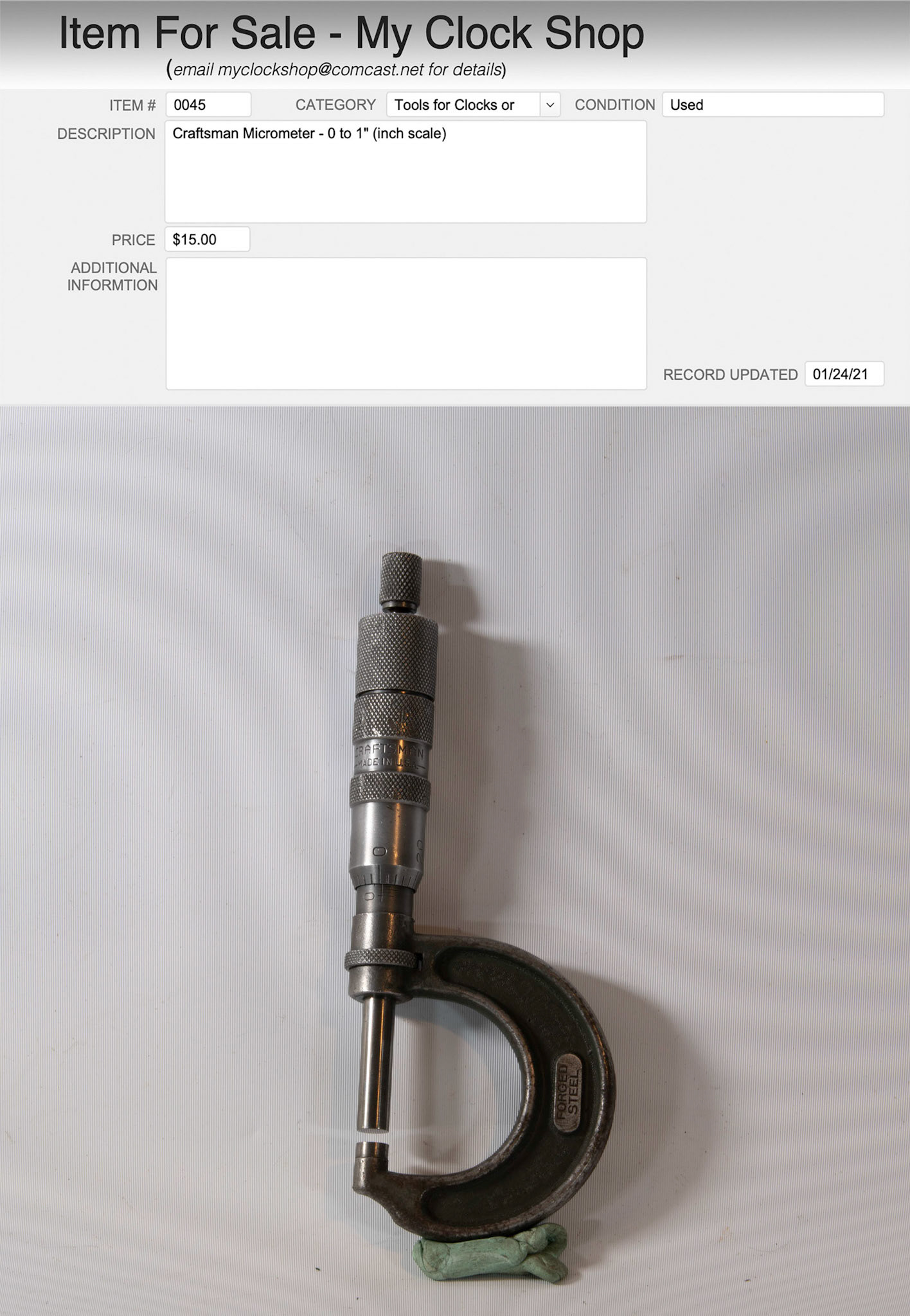 Item # 0045