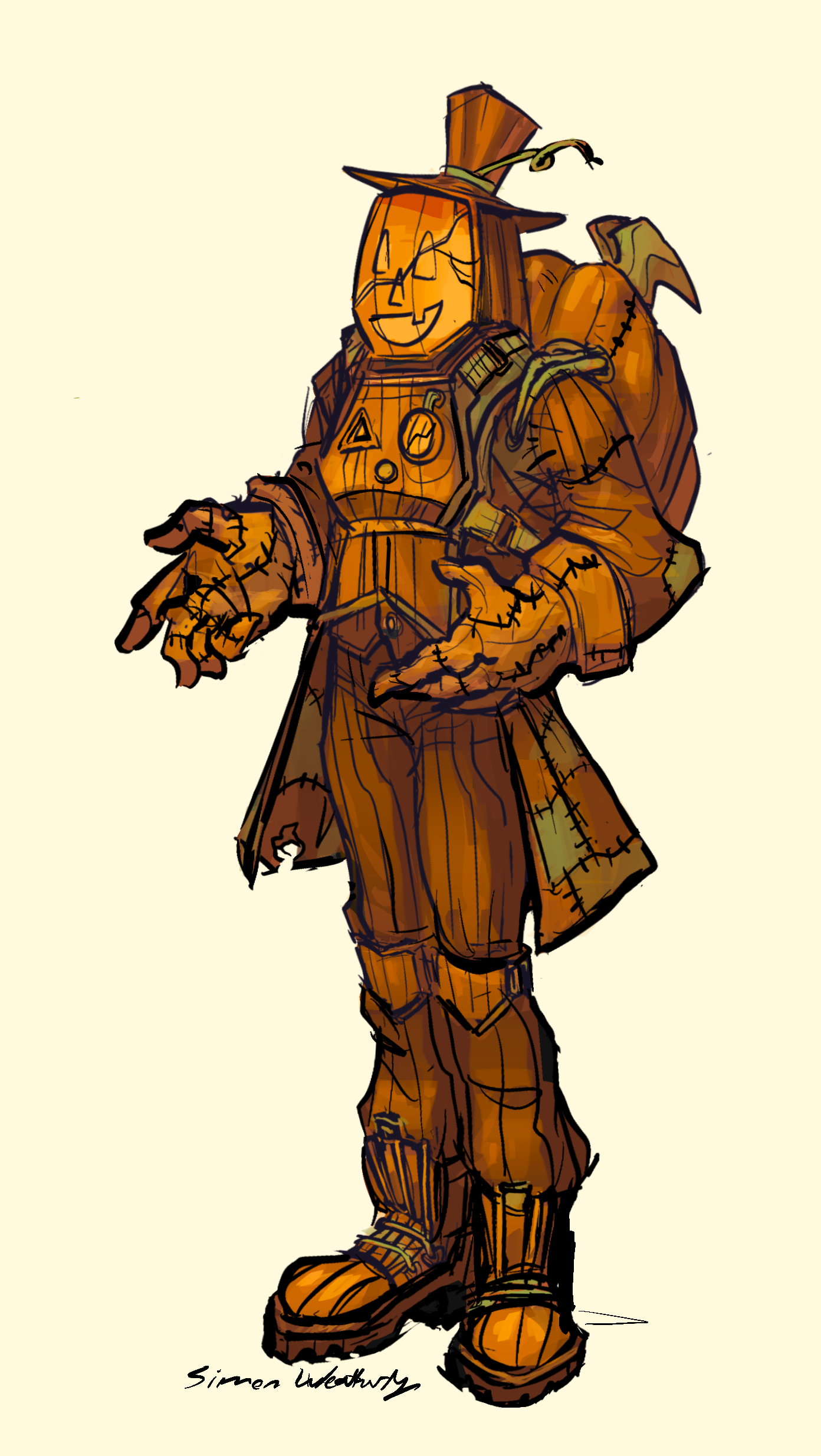 Sci-Fi Pumpkin Guy