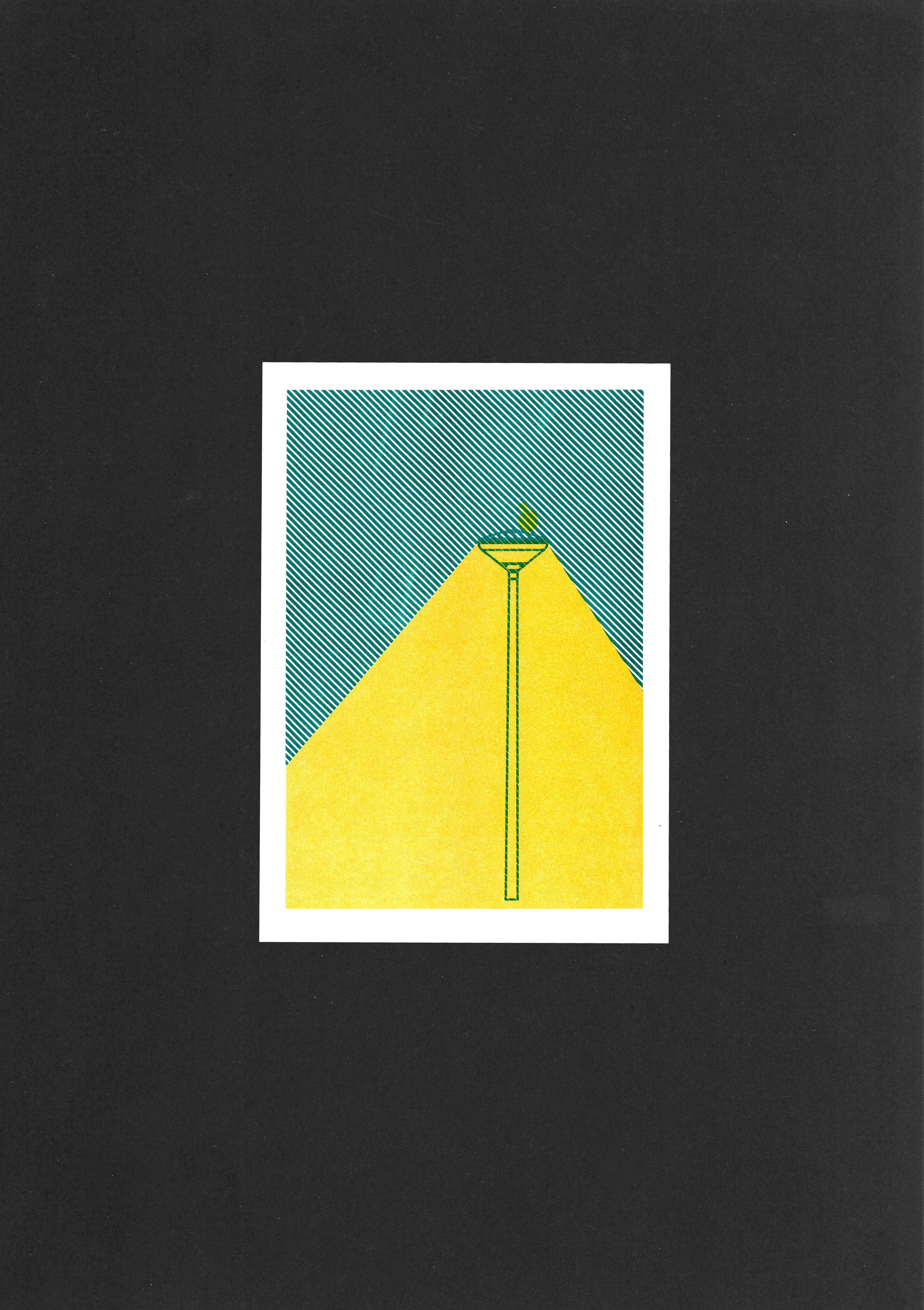 Risoprint A5 Teal en Sunflower