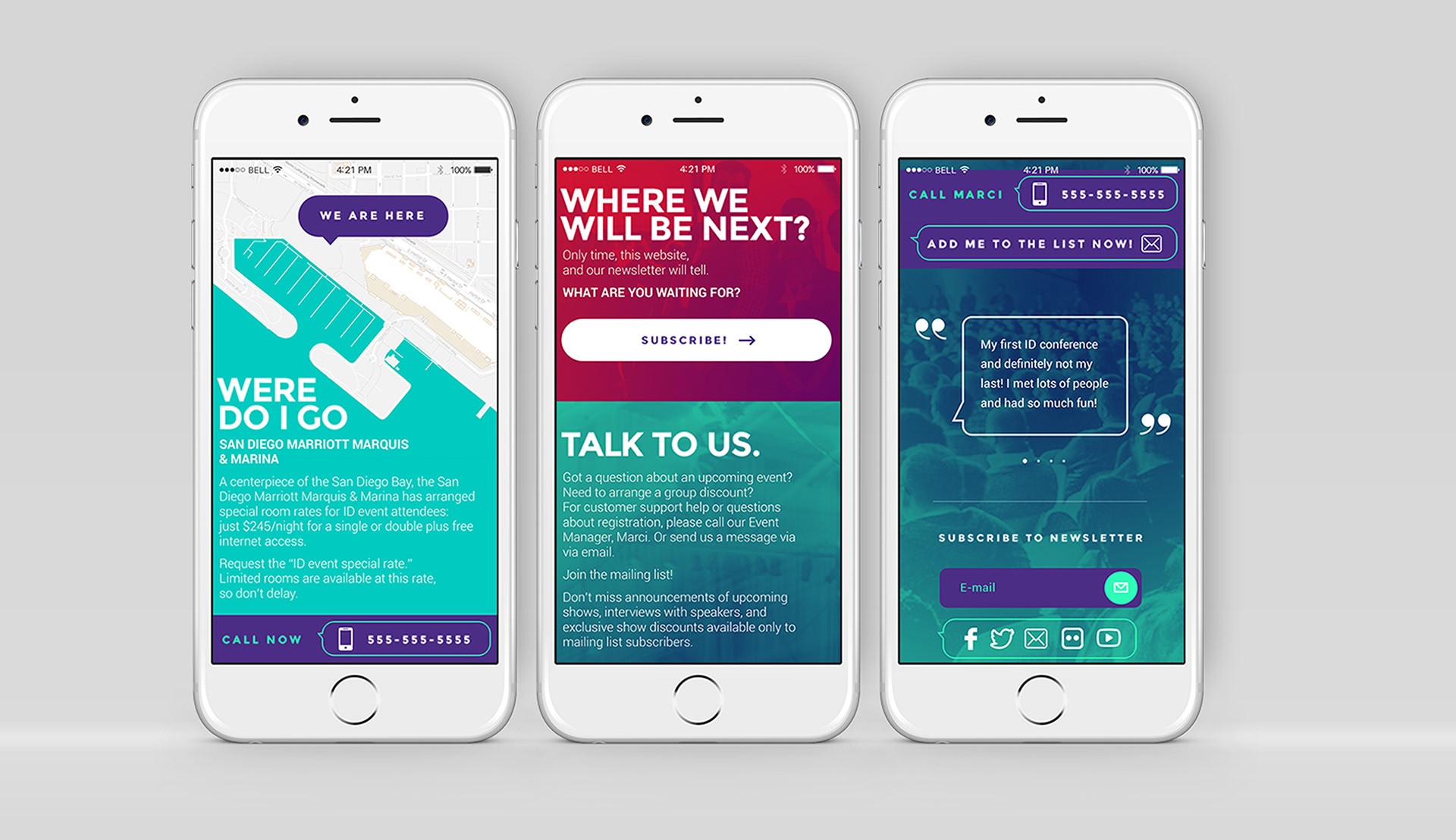 ID Conference Responsive Website Design Concept and Branding