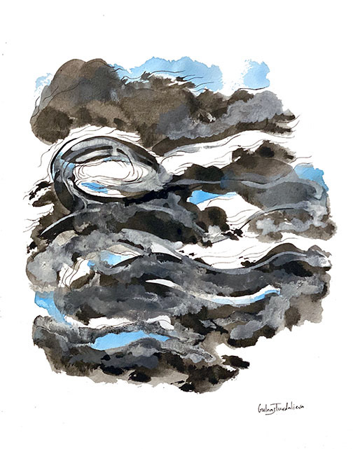 Float, Ink and Watercolour