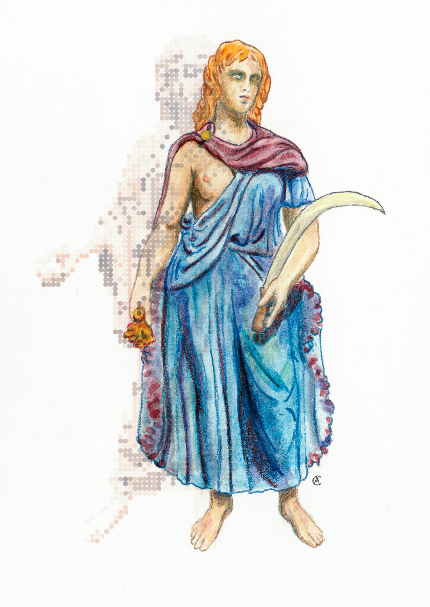 Personification of Thrace 5" x 7"