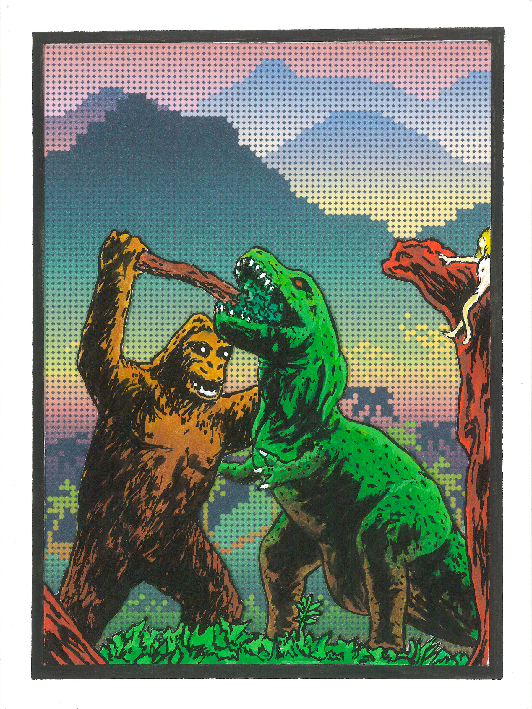 Rumble in the Jungle 6" x 8"