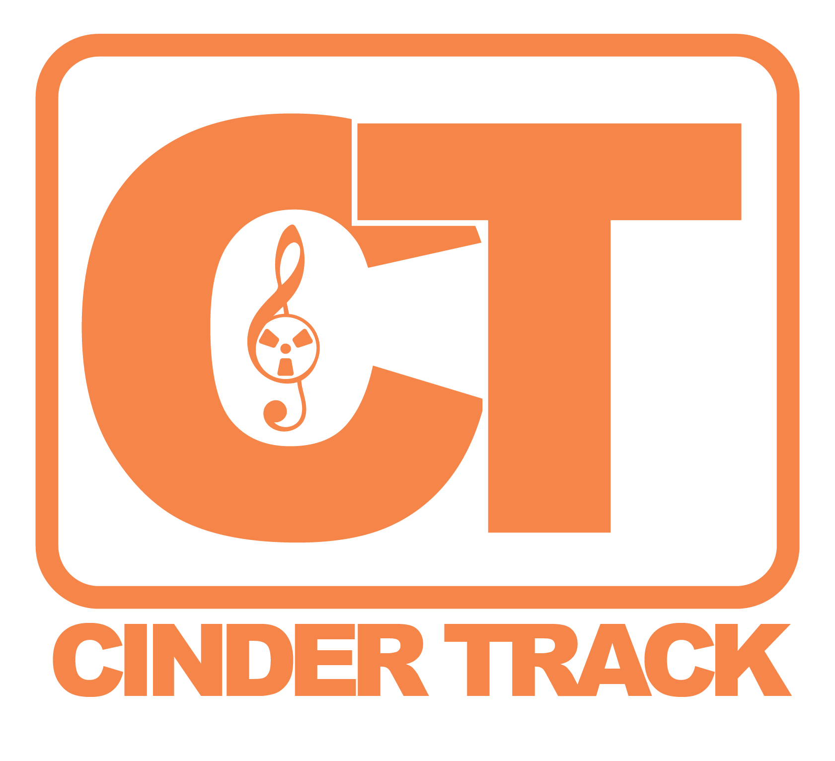 Logo design for online music promotion site Cinder Track.