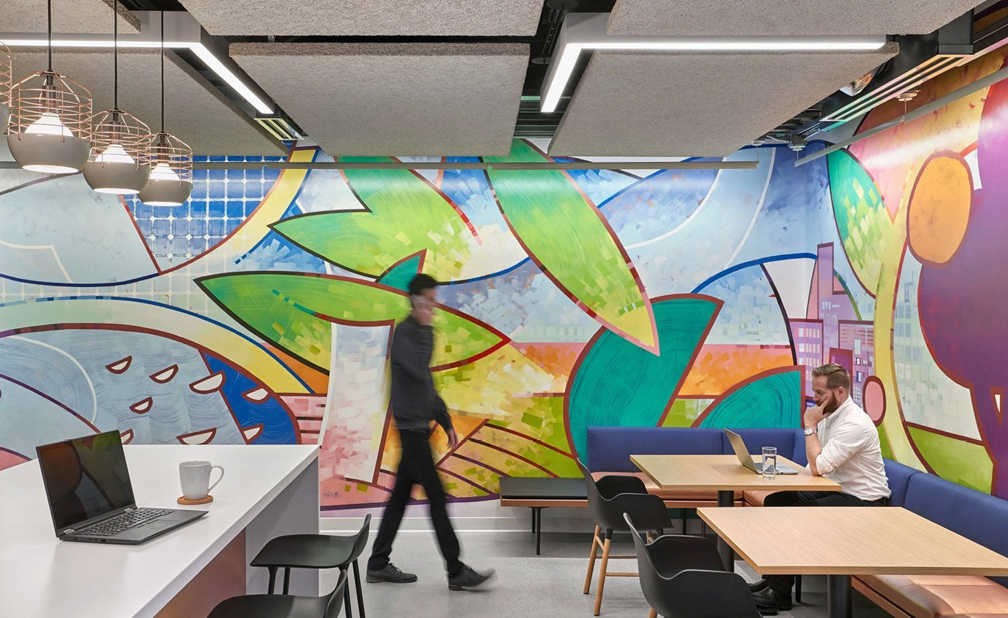 Mural for S2G Ventures, 2019. Photo by Garrett Rowland, c/o IA Interior Architects.