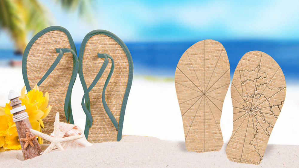 'Make Your Mark' Sandals for Resorts and Spas