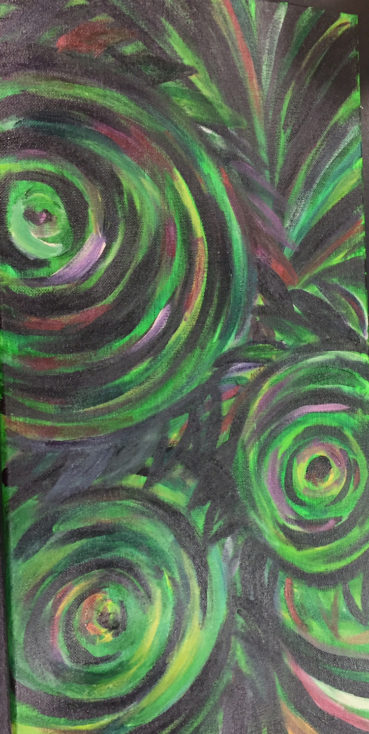 "Jealousy" | 10" x 20" | Acrylic on canvas