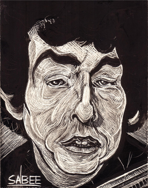 Eric Sabee Scratchboard Portraits