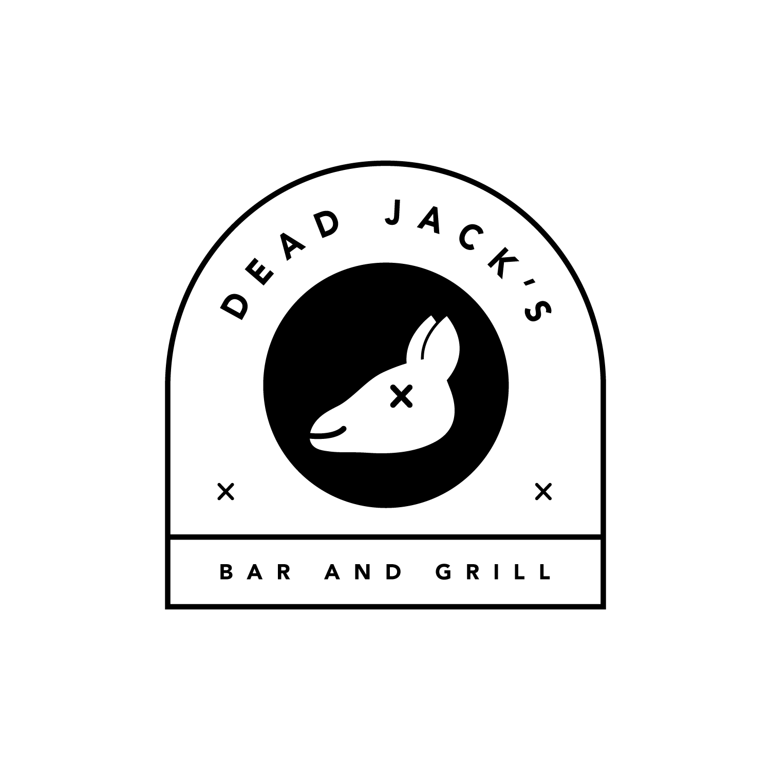 Day 19 of #dailylogochallenge . Prompt: kangaroo. Made this weird dead kangaroo, tried to go for a tombstone kinda shape for the first one.