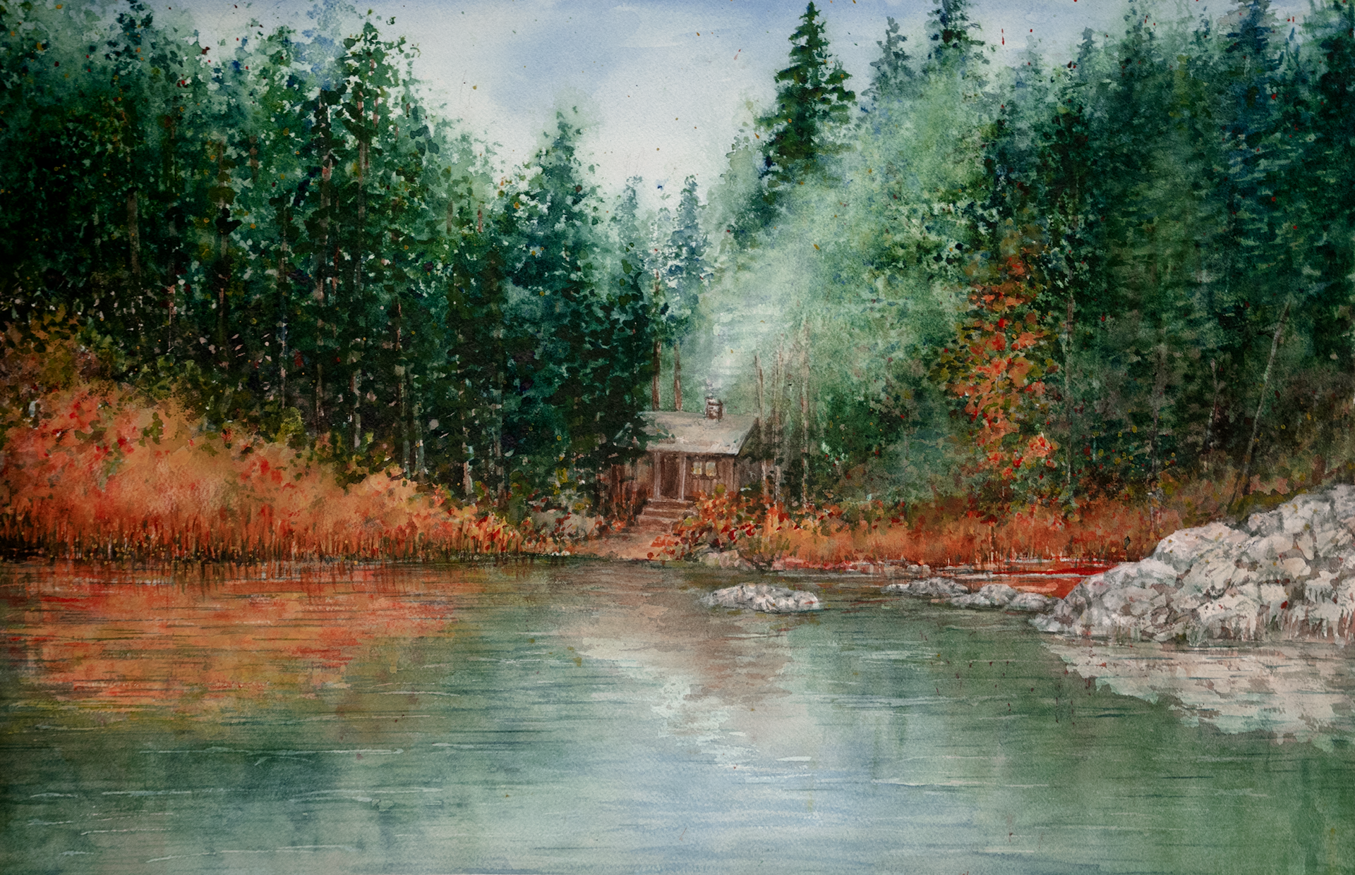 Autumn Chill - Watercolor