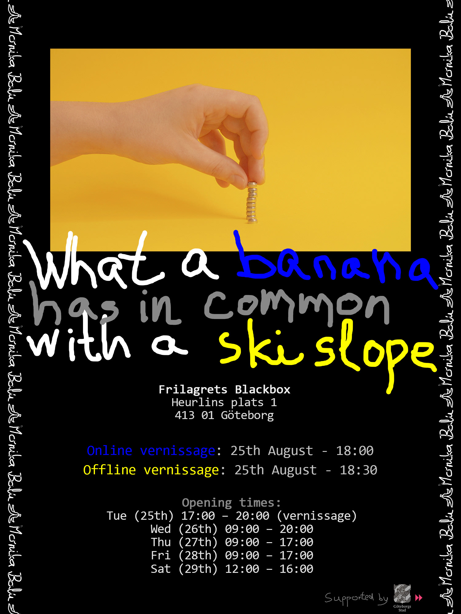 Monika Balu What a banana has in common with a ski slope poster