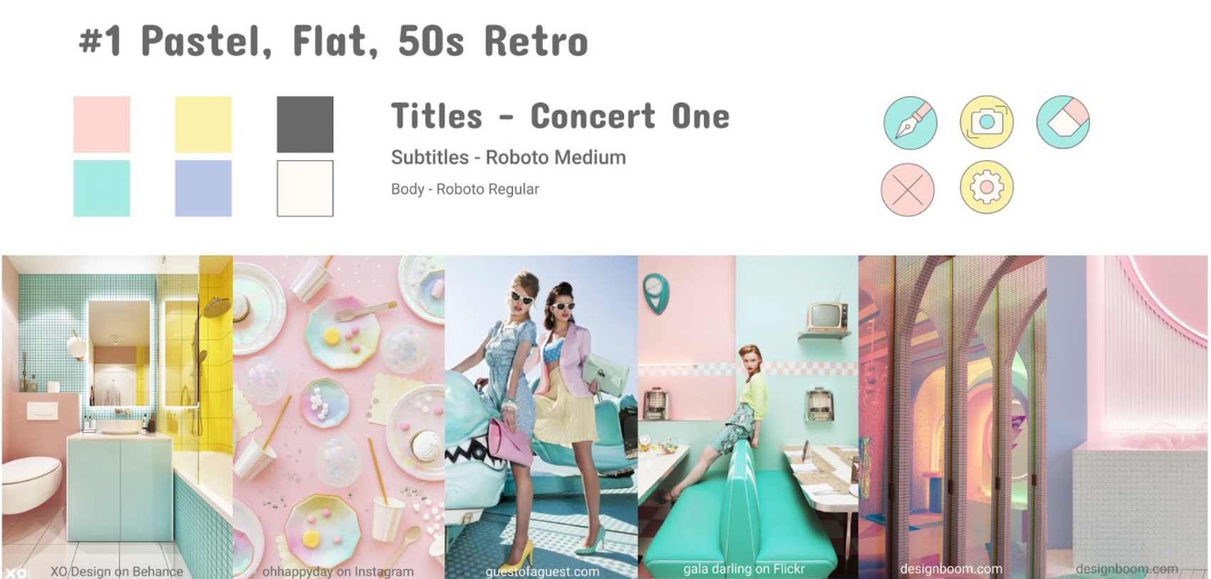 Retro: cute and trendy