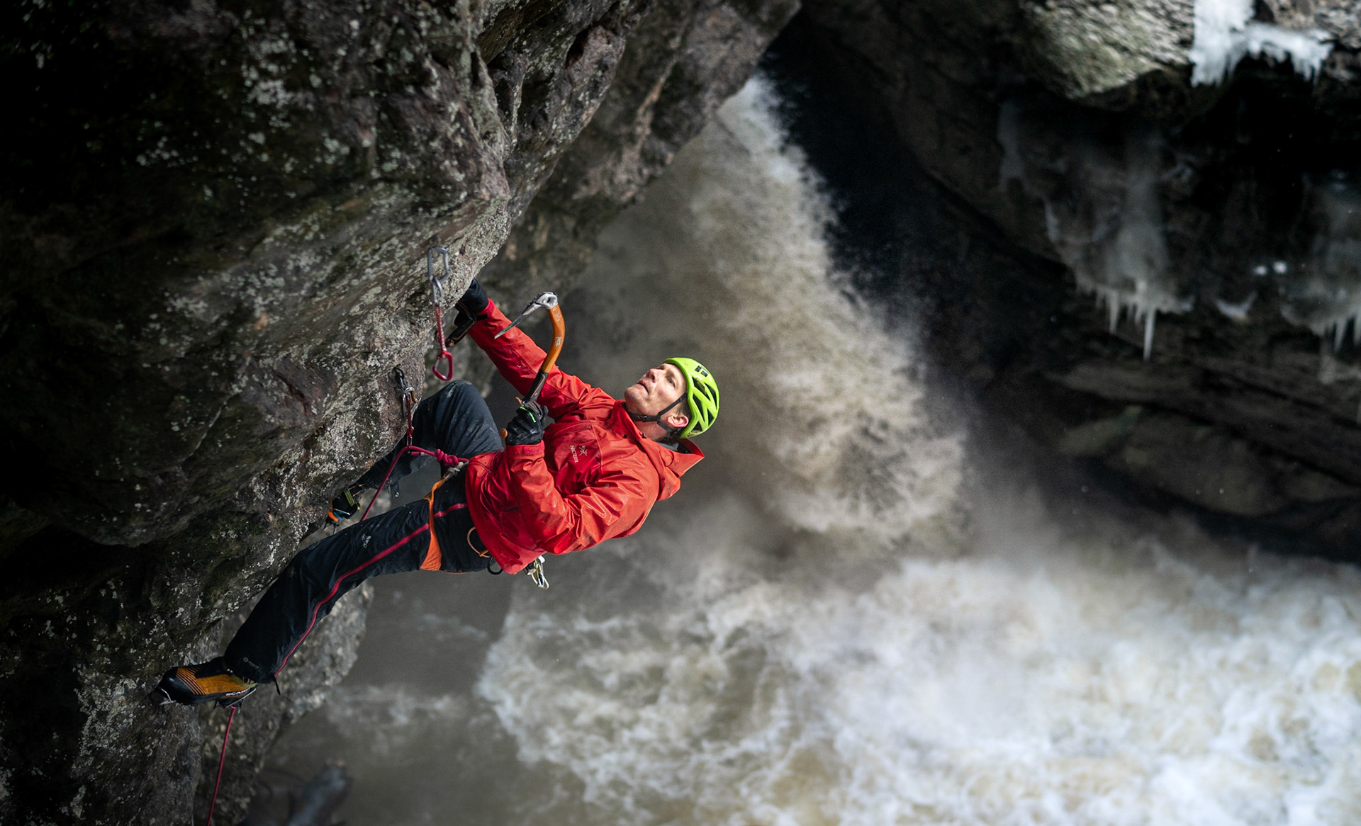 Drytoolen in der Starzlachklamm