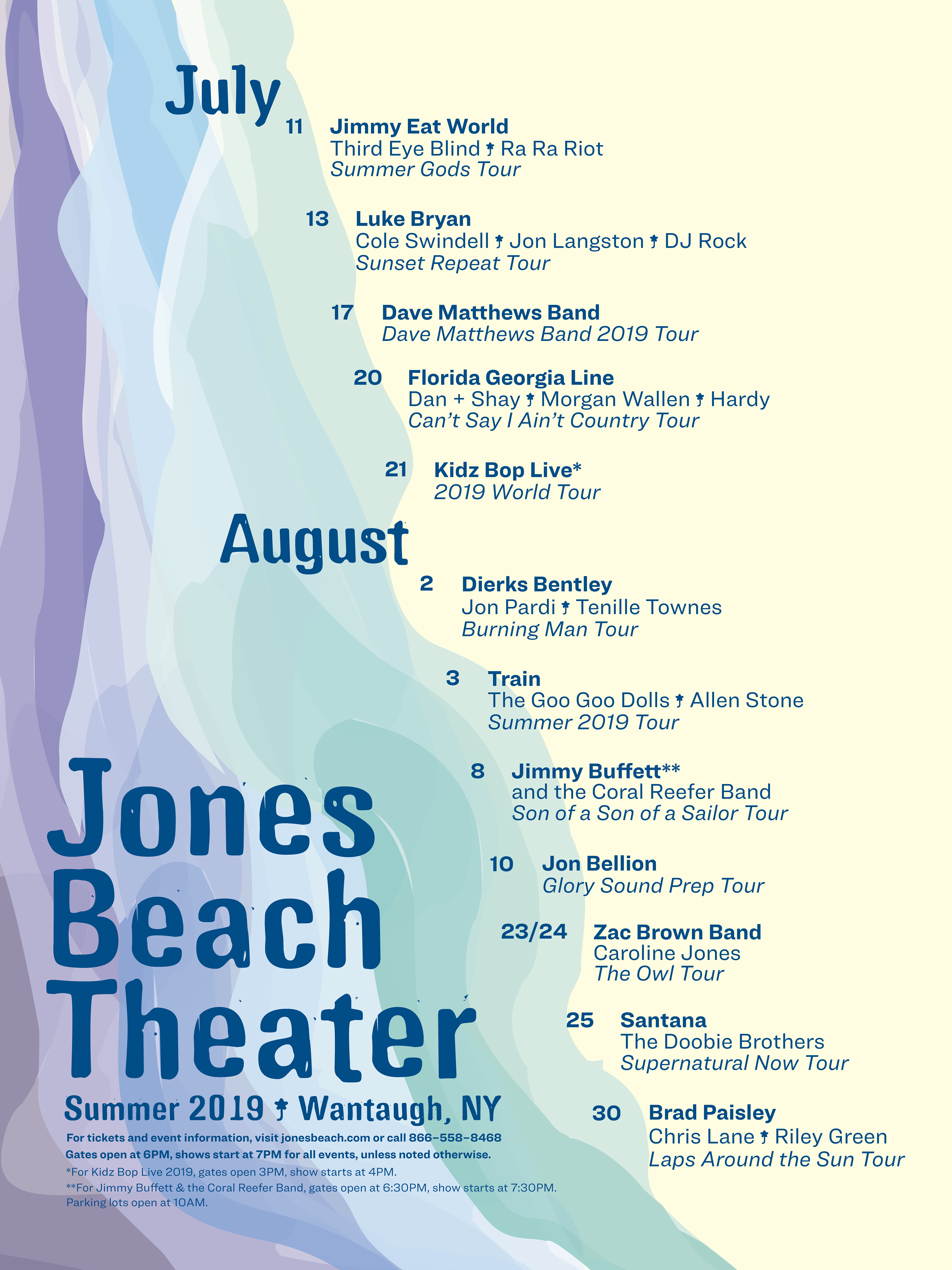 Jones Beach Summer Series 2019 | Anexa Wild