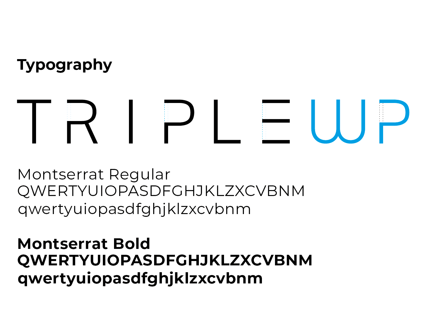 Triple Wp Brand Identity Typography