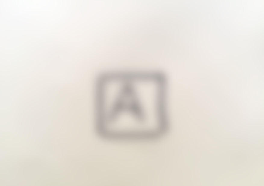 A blured image of a letter A in a box