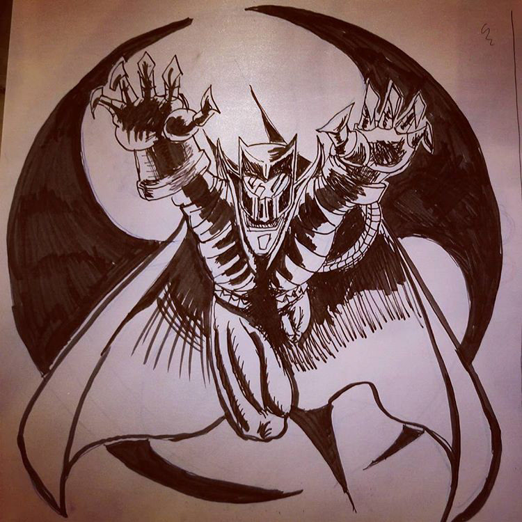 Knightfall Batman done for Inktober 2017