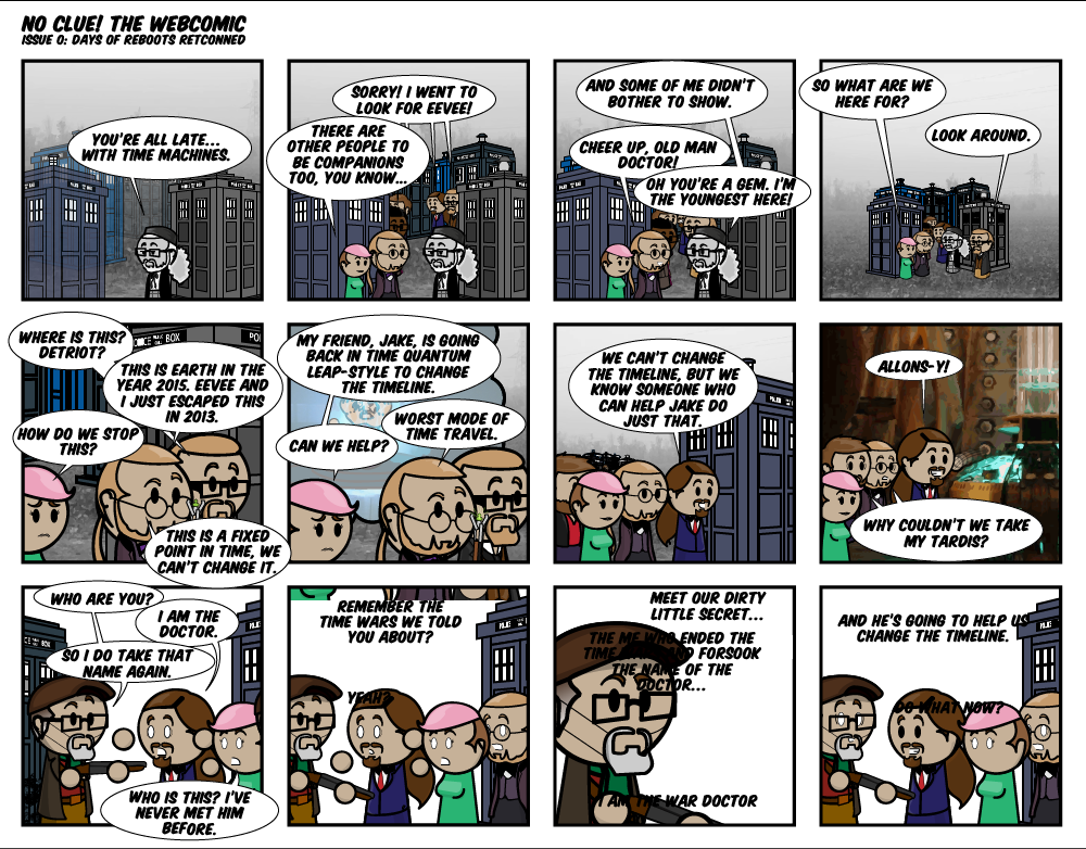 A "Christmas-Special" comic that was done as a three part series of 12 panels. The finals are lost to the void, but this is one of the in-progress works that survived.