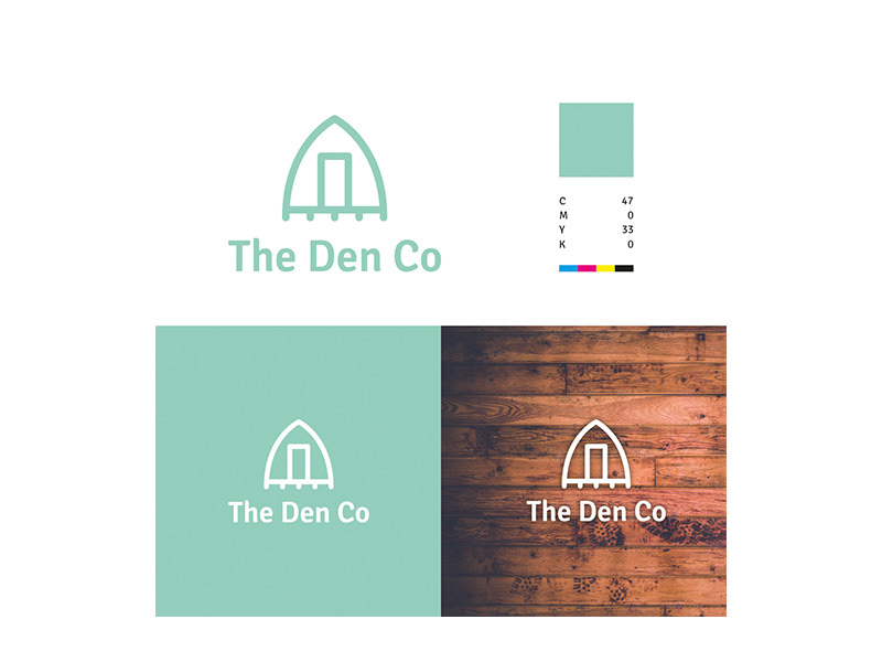 The Den Co logo and branding